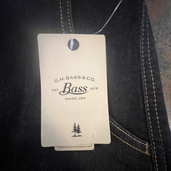 G.H. Bass & Co. Womens Denim Button-Front A-Line Skirt Size 2 - Picture 6 of 9